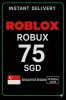 Roblox 75 SGD Game Card (SG)