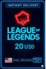League Of Legends NA 20 Usd Riot Gift Card