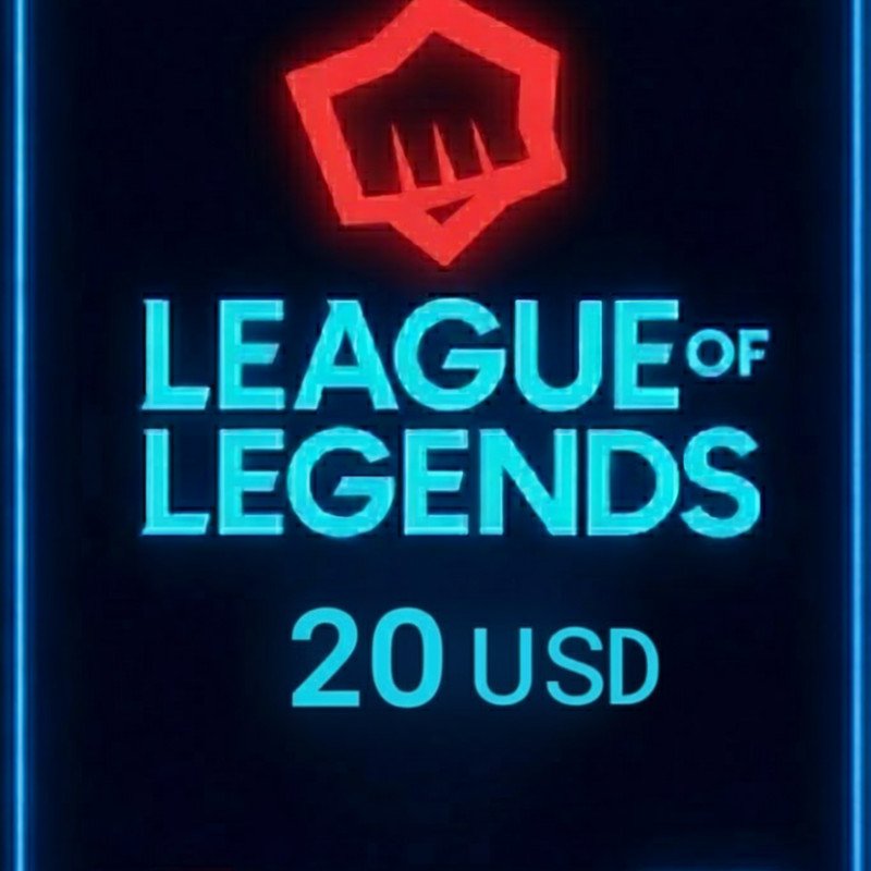 League Of Legends NA 20 Usd Riot Gift Card